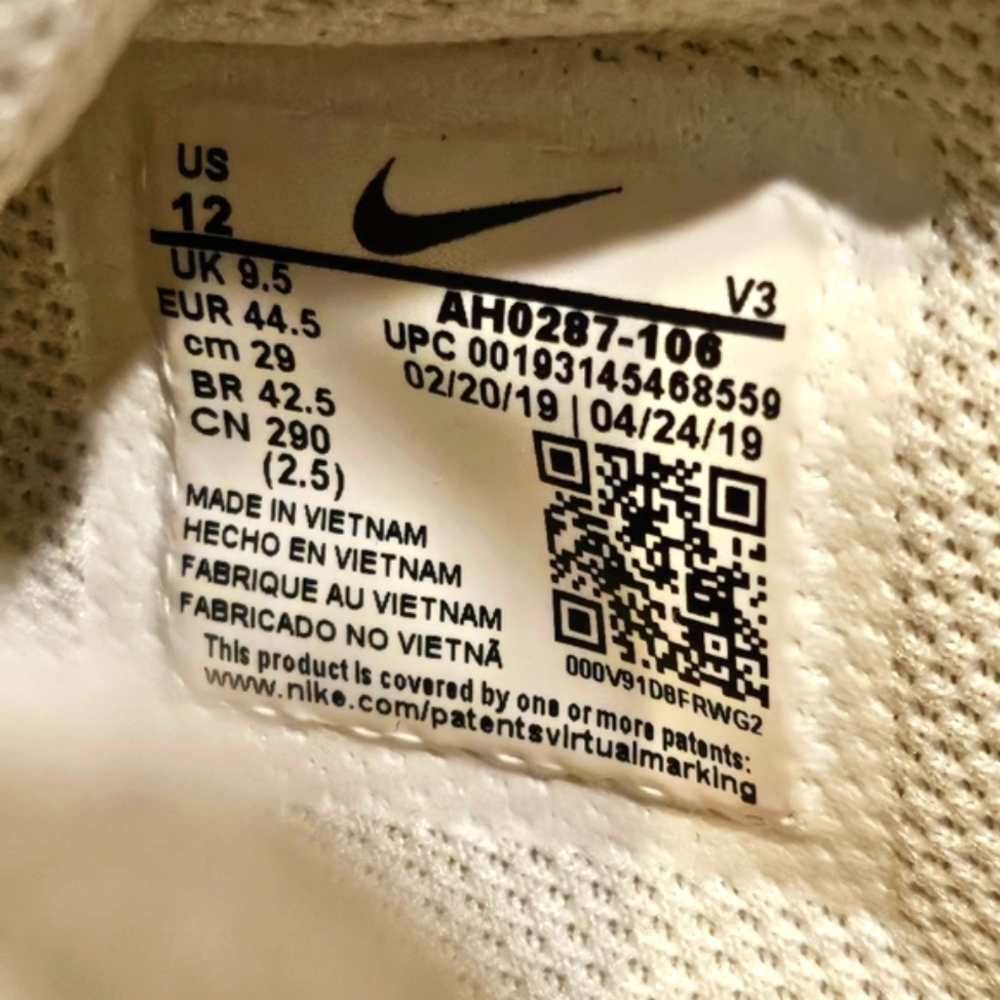 Nike Air Force 1 Low '07 Yellow White Wmns Sz 12 | Mns 10.5 #H0287-106 - Picture 8 of 8
